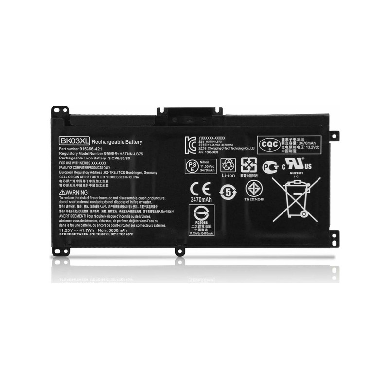 BATTERIA -  Compatibile con HP BK03XL