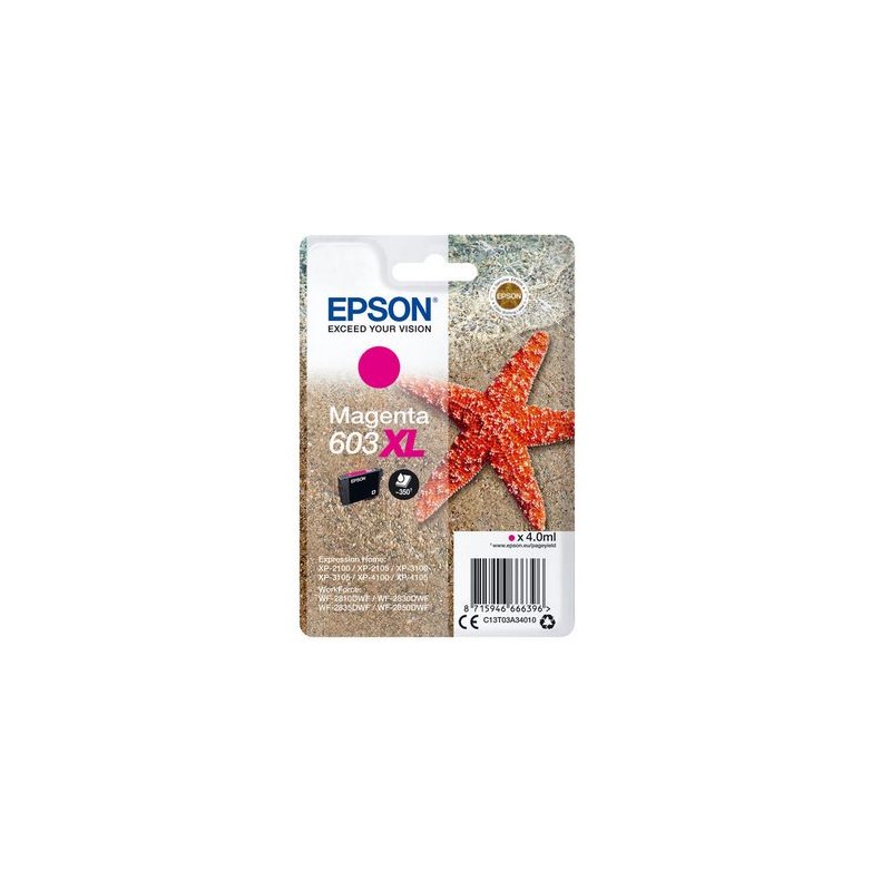 CARTUCCIA EPSON 603XL MAGENTA STELLA MARINA