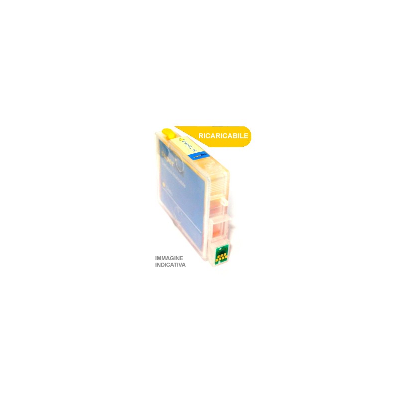 CARTUCCIA EPSON COMPATIBILE GIALLO SI-T0444-R 16,5ml +25% RICARICABILE