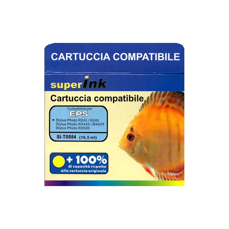 CARTUCCIA EPSON COMPATIBILE GIALLO SI-T0554 16,5ml