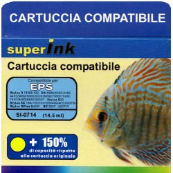 CARTUCCIA EPSON COMPATIBILE GIALLO SI-T0714 14,5ml +150%