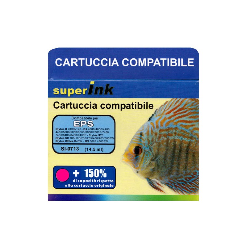 CARTUCCIA EPSON COMPATIBILE MAGENTA SI-T0713 14,5ml +150%