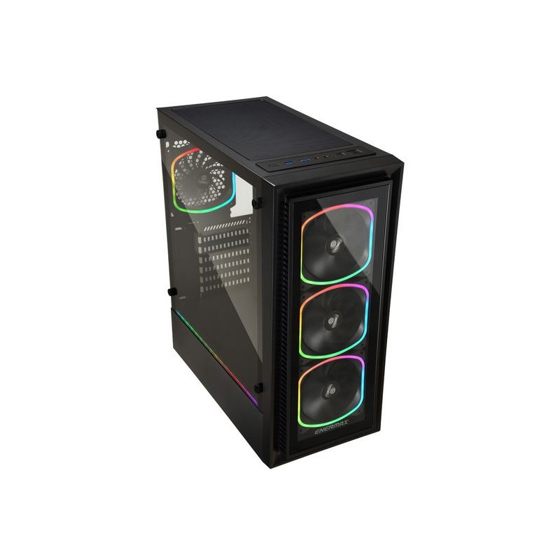 CASE - Enermax  STARRYFORT SF30 RGB ATX Nero 4 ventole vetro temperato