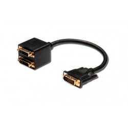 CAVETTO SPLITTER DVI-I Y DVI(24+5) - 2x DVI(24+5) CM 20