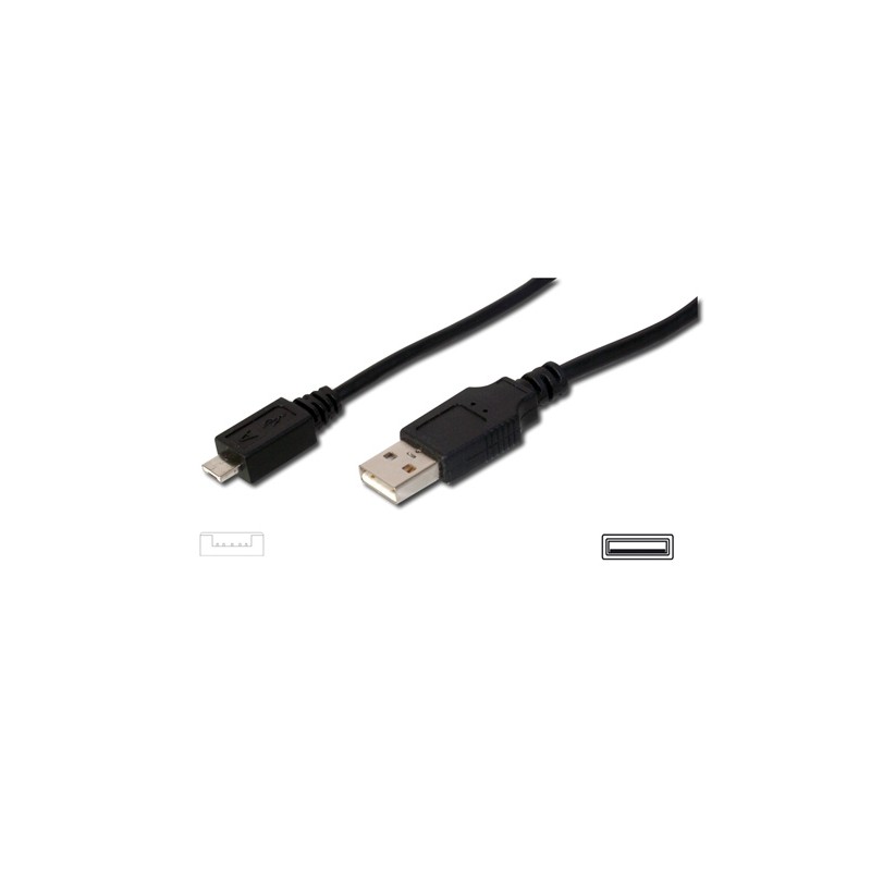 CAVO DI CONNESSIONE MICRO USB A - LUNGHEZZA MT. 1