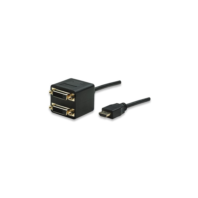 CAVO SDOPPIATORE 1xHDMI M /2xDVI F