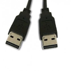CAVO USB 2.0 CONNETTORI A/A M/M 1,8MT nero