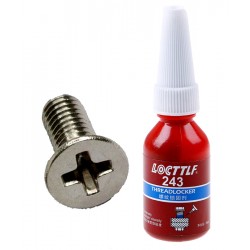 COLLA - LOCTTLF243 Blocca filetto VITI , 10 ML , agente di bloccaggio anaerobico , resistente anche contro agenti oleosi , di fa