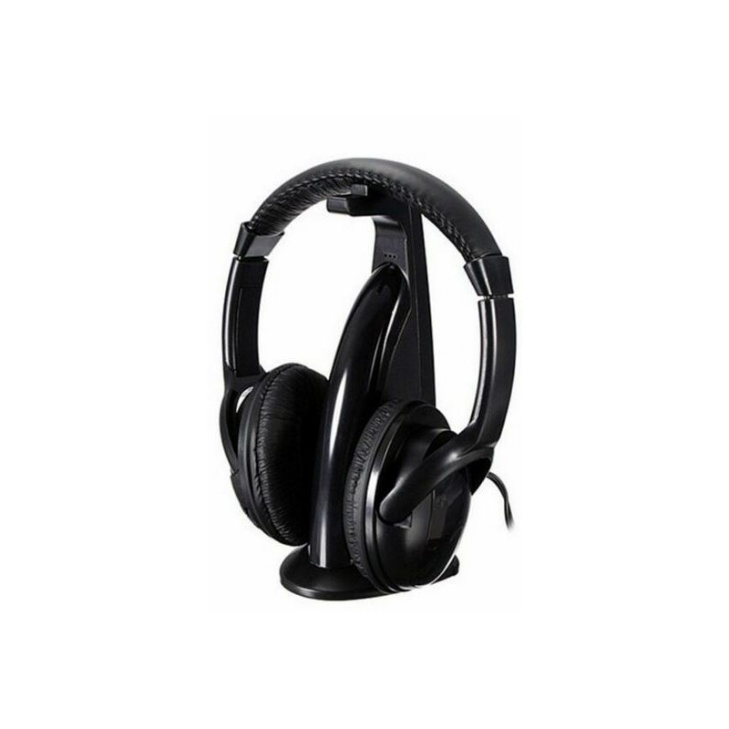 Cuffie Stereo Headphones Wireless 8in1 Microfono Radio Pc Tv Mp3 Pc Tv Mp3 Ps4  (4 batt AAA non inc)