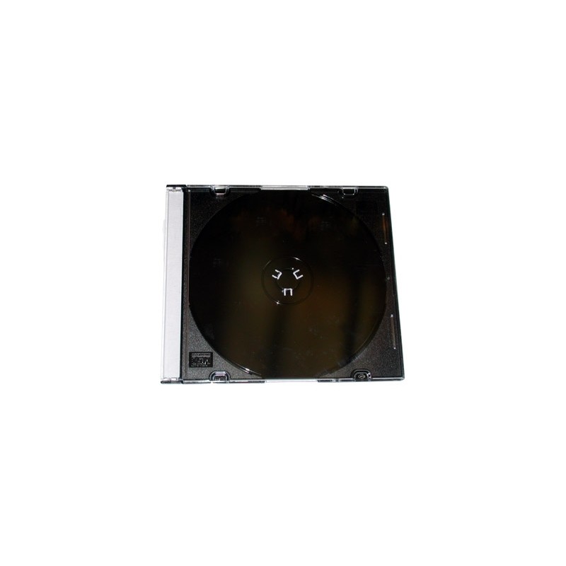 CUSTODIA PORTA CD SLIM  spessore 0,5cm BASE NERA 25PZ.