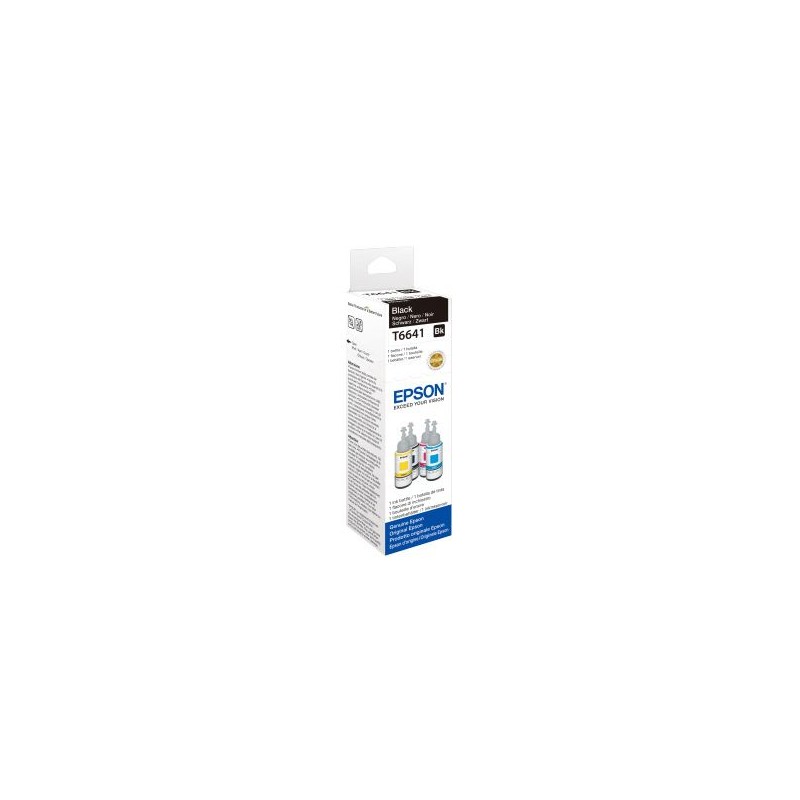 Flacone inchiostro nero Epson T6641 70ml