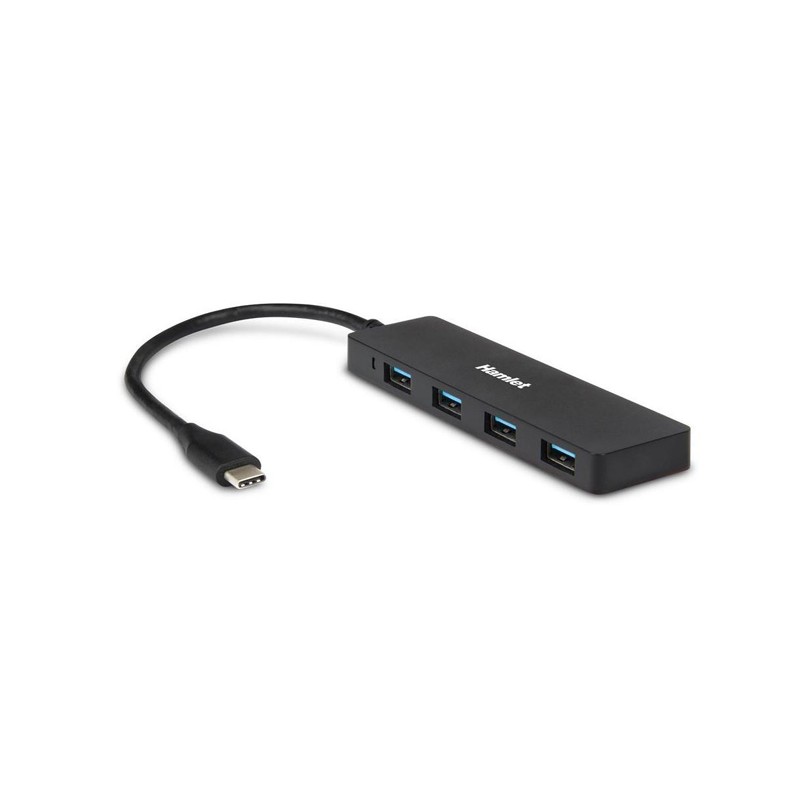 Hamlet Hub Usb 3.1 Type C 4 porte trasferimento fino a 5 Gbps