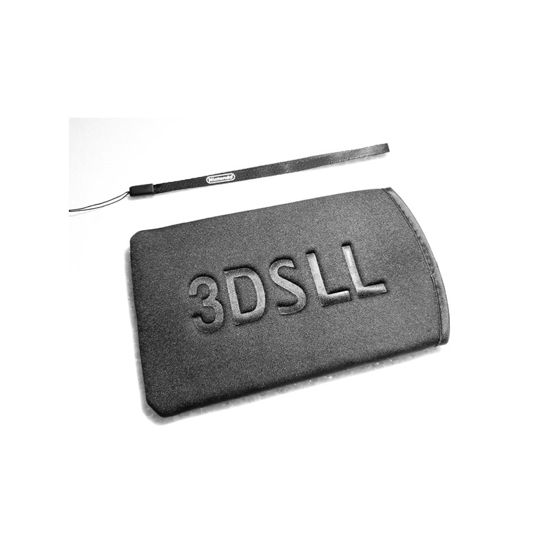 3DS XL  Cover in Neoprene nero con lacetto