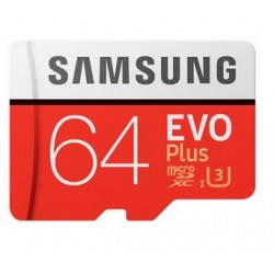 64GB Samsung EVO PLUS MicroSDHC UHS-I Cards Classe 10FHD 100r 60w