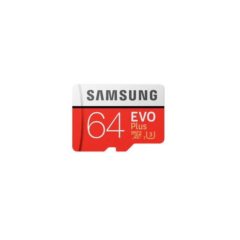 64GB Samsung EVO PLUS MicroSDHC UHS-I Cards Classe 10FHD 100r 60w