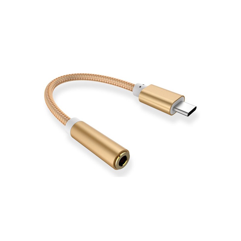 Adattatore audio USB Type-C a connettore Jack da 3,5 mm gold