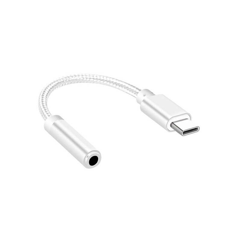 Adattatore audio USB Type-C a connettore Jack da 3,5 mm silver