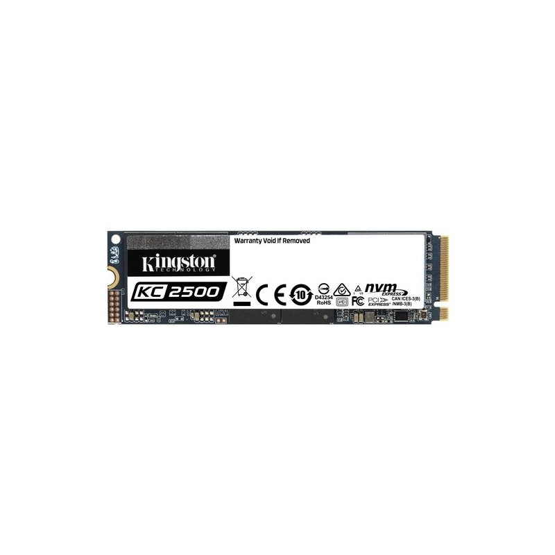 MEMORIA DATI - KINGSTON M.2 PCIe NVMe 500 GB KC2500 3500/2500 MB / s, PCIe Gen 3 x4, 3D TLC NAND, CRITTOGRAFIA