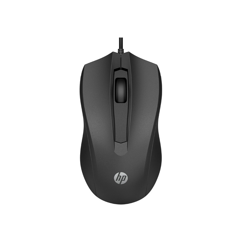 MOUSE - HP WIRED MOUSE 100 - Nero