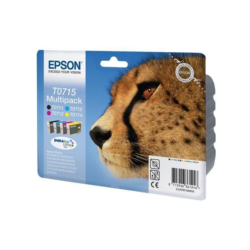 MULTIPACK EPSON (T0715) 4 COLORI X STILUS D78 - 711 series