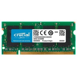 Ram SO-DIMM DDR2 Crucial PC 800  CT25664AC800