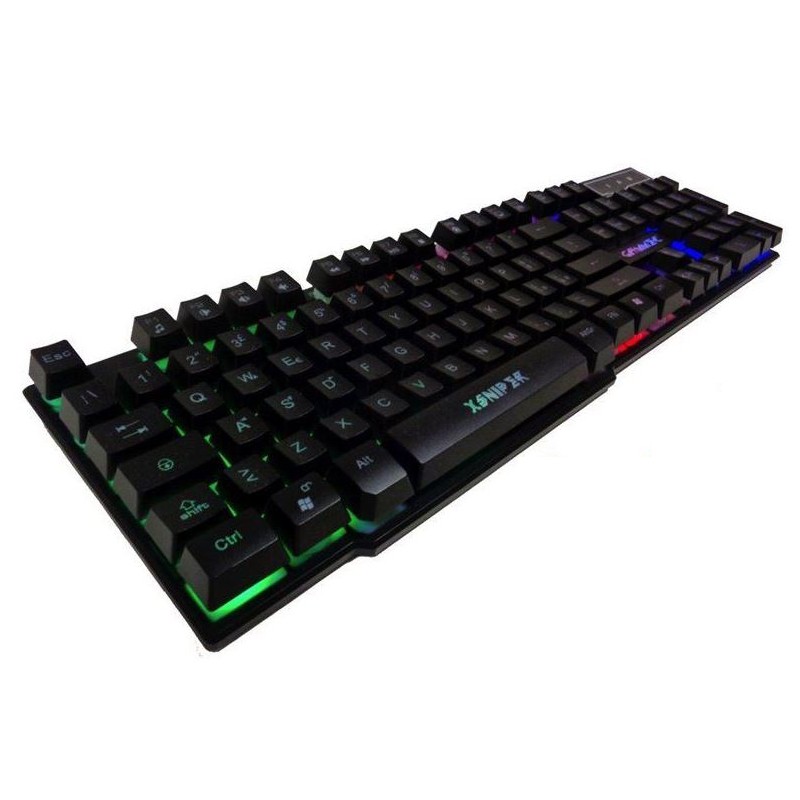 TASTIERA GAMING GAMMEC XSNIPER TASTI SOSPESI RETROILLUMINATA USB