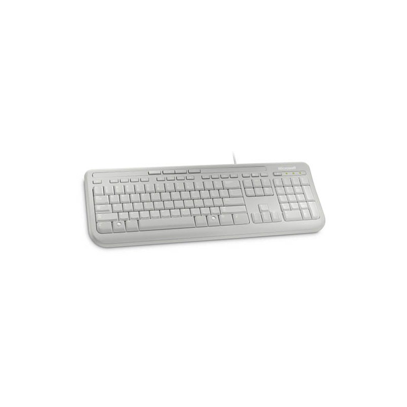 TASTIERA- MS Wired Keyboard White 600