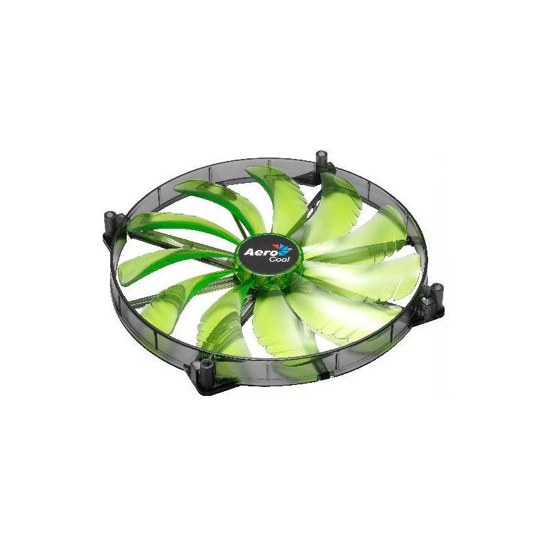 Ventola Aerocool Silent Master 200 Led Verde