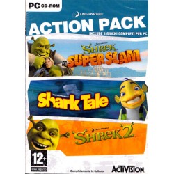 VIDEOGIOCO PC - SHREK 2 + SUPERSLAM + SHARK TALE ( TRIPLE PACK )