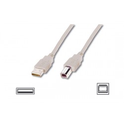CAVO USB - 2.0 CONNETTORI 1 X A MASCHIO - 1 X B MASCHIO MT. 1.80