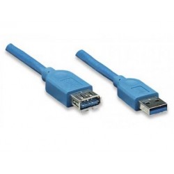 USB 3-0 - Cavo Prolunga USB 3.0 A maschio/A femmina 2m Blu