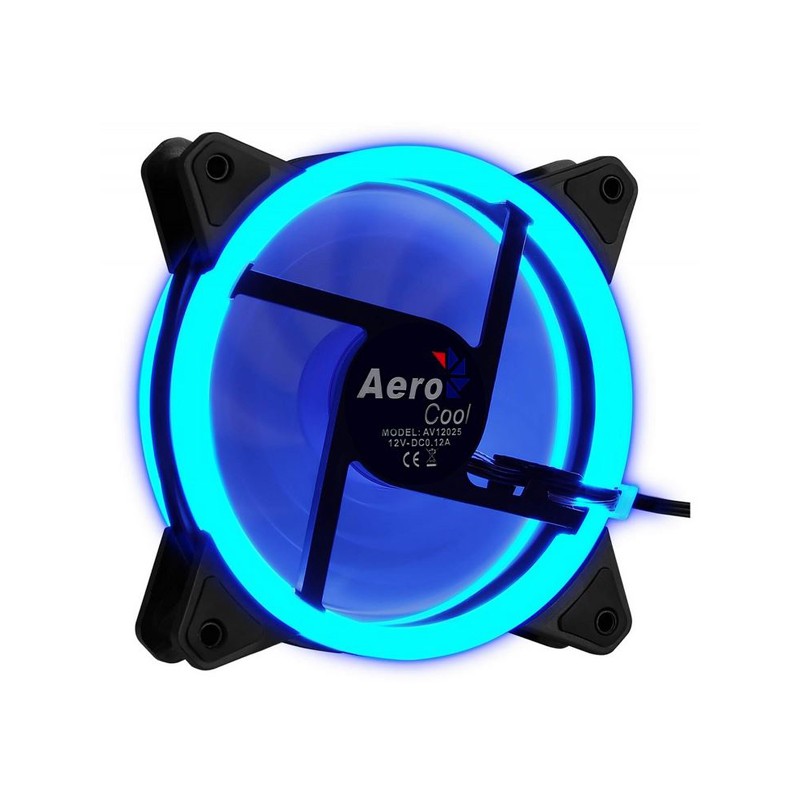 VENTOLA - Aerocool Rev BLUE Ventola da 120mm con illuminazione ad anello Dual Leda 41,3 CFM