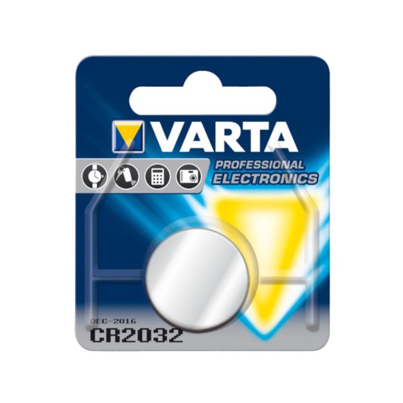 BATTERIA - a bottone al litio VARTA CR 2032 , 230 mAh, 3V