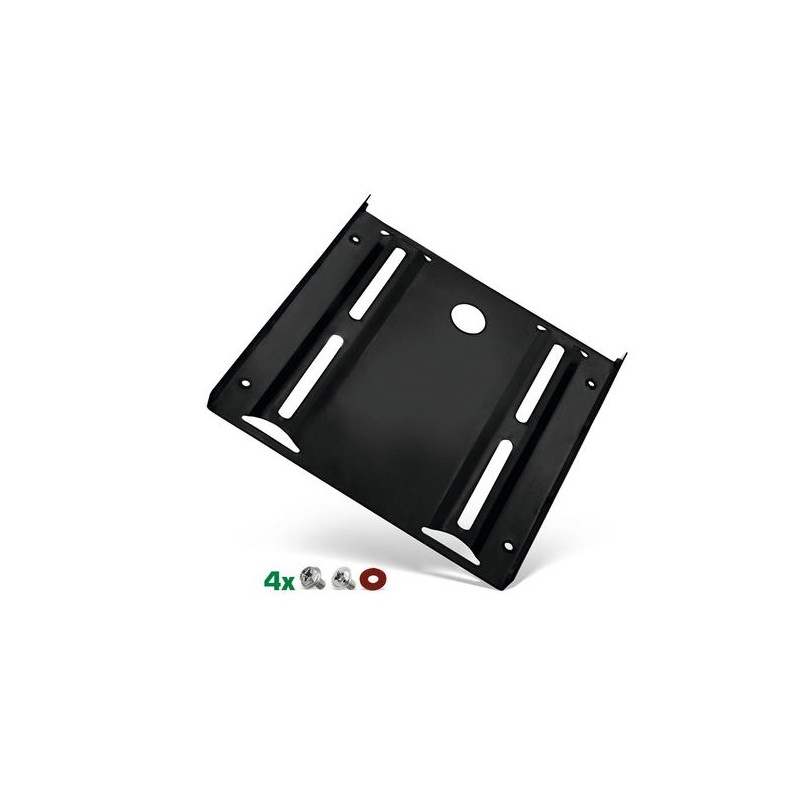 FRAME - Kit di montaggio Telaio montaggio HDD-/SSD da 2,5 a Slot 3,5, viti di fissaggio, nero
