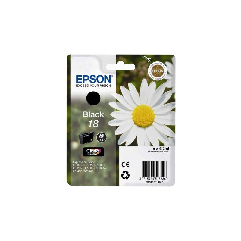 CARTUCCIA EPSON NERO serie 18 / Margherita  C13T18014010