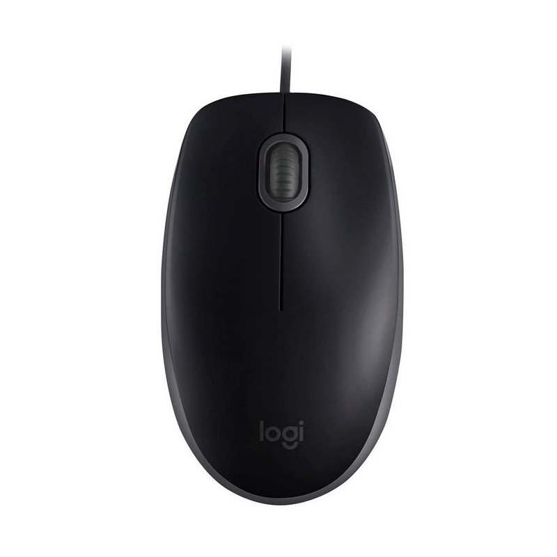 MOUSE - LOGITECH B110 Silent - Mouse - per destrorsi e per sinistrorsi USB NERO