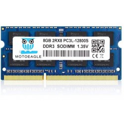 MEMORIA RAM - 8GB DDR3L 1600MHz SODIMM PC3L-12800S 2Rx8 PC3-12800 Non-ECC 1.35V CL11