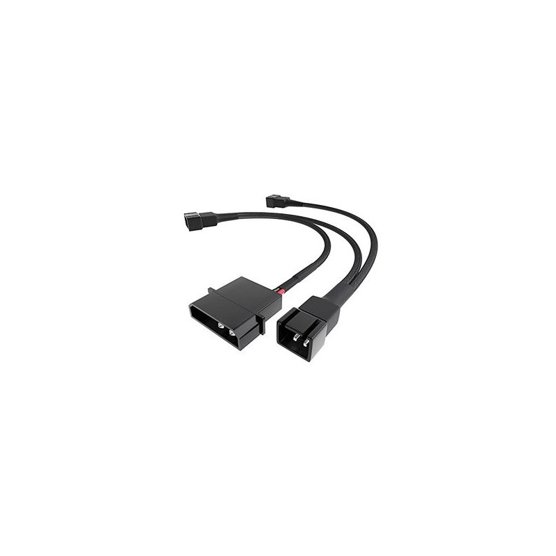 CAVO ALIMENTAZIONE - Cavo Molex 12V su 3X Cavi distribuzione Ventola a 3 Pin