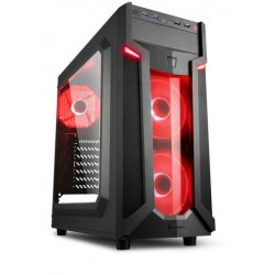 CASE - Sharkoon VG6-W Tower ATX rosso