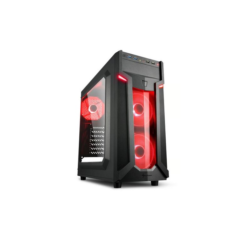CASE - Sharkoon VG6-W Tower ATX rosso