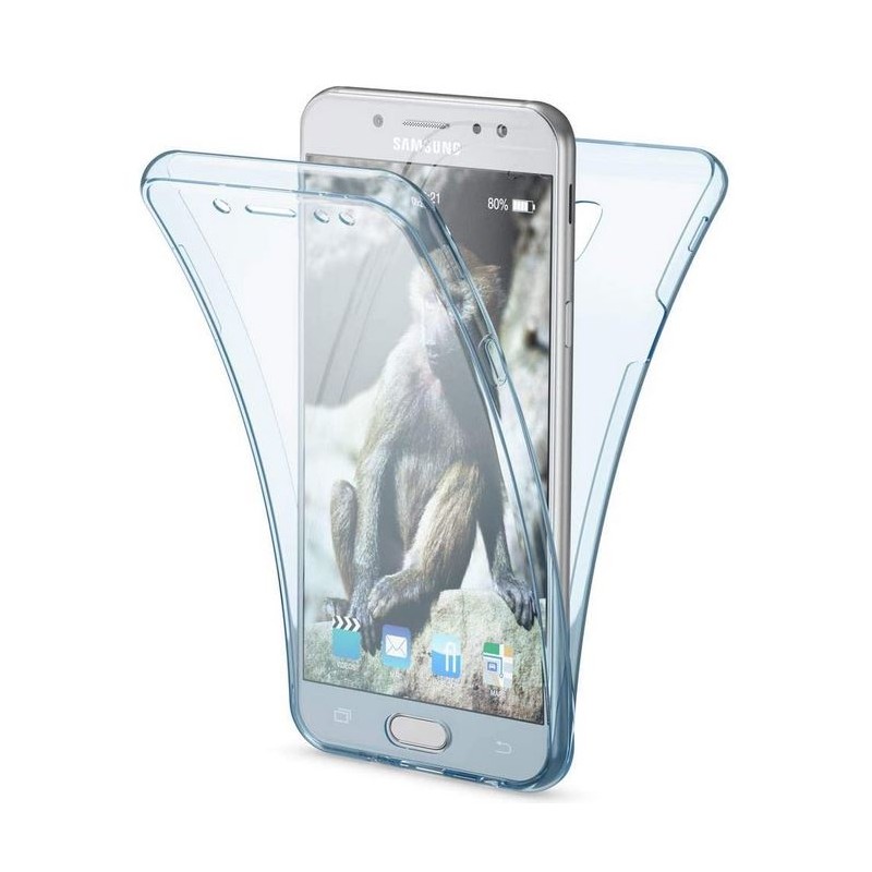 COVER -Cover compatibile con Samsung Galaxy J7 2017 EU Silicone Trasparente Full-Body Case