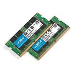 MEMORIA RAM - KIT 16GB (8GBx2) Ram SO-DIMM DDR4 Crucial  3200 1,2V CL22 or 2933MHz or 2666MHz