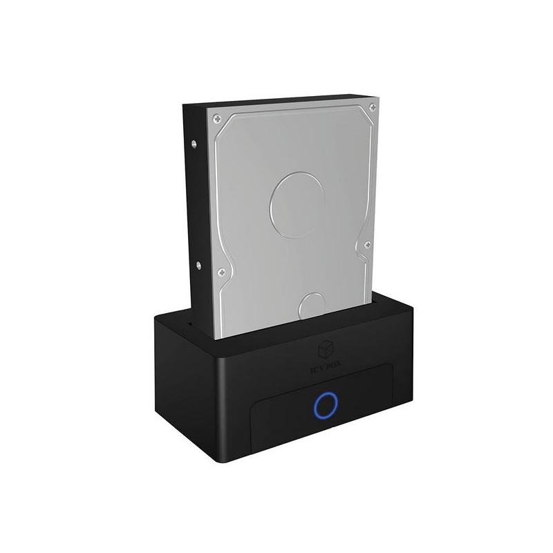BOX & DOCK - ICY BOX IB-1122-U3 SSD e hard disk docking station USB 3.0, SATA 2.5 e 3.5, nero
