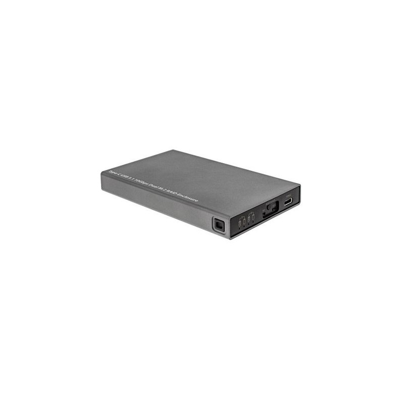 BOX ESTERNO - Box Esterno USB 3.1 per dischi Dual M.2 6G SSD RAID porta USB Type C