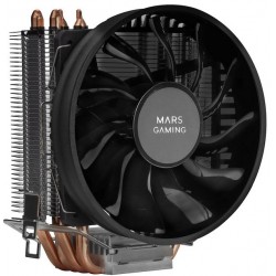RADIATORE CPU - MARS GAMING MCPUBK , H13CM , 4 tubi , 8 teste , nero , 160W , Intel e AMD