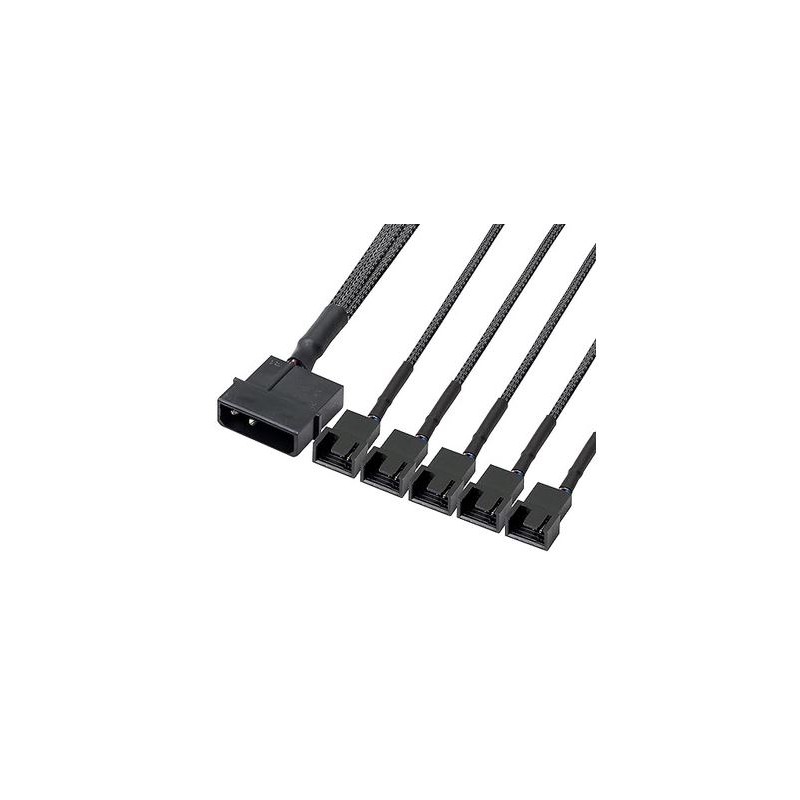 ALIMENTAZIONE - Cavo Splitter Distributore alimentazione 12 v 27 cm 4pin IDE Molex A 5-Port 3Pin o 4Pin.