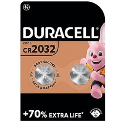 Duracell Lithium CR2032 / CR / DL2032 / BR2032 Pile 3V - Blister 2 Batterie