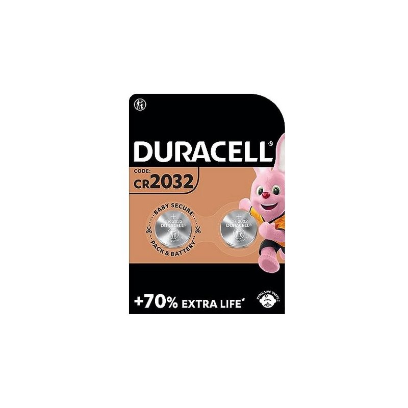 Duracell Lithium CR2032 / CR / DL2032 / BR2032 Pile 3V - Blister 2 Batterie