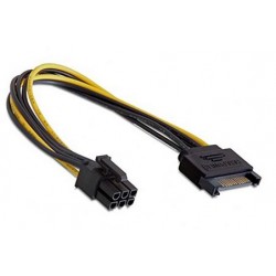 ALIMENTAZIONE - Adattatore SATA 15 pin a 6 pin PCI Express 15 cm