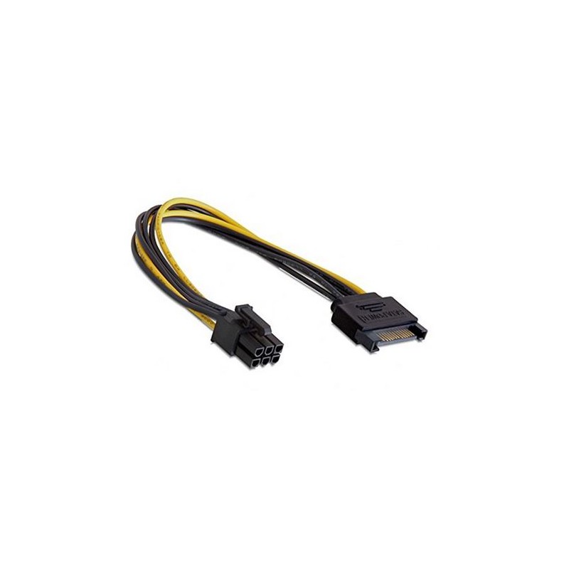 ALIMENTAZIONE - Adattatore SATA 15 pin a 6 pin PCI Express 15 cm